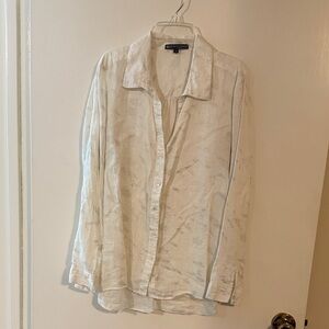 Elliott Lauren White Button Down Shirt